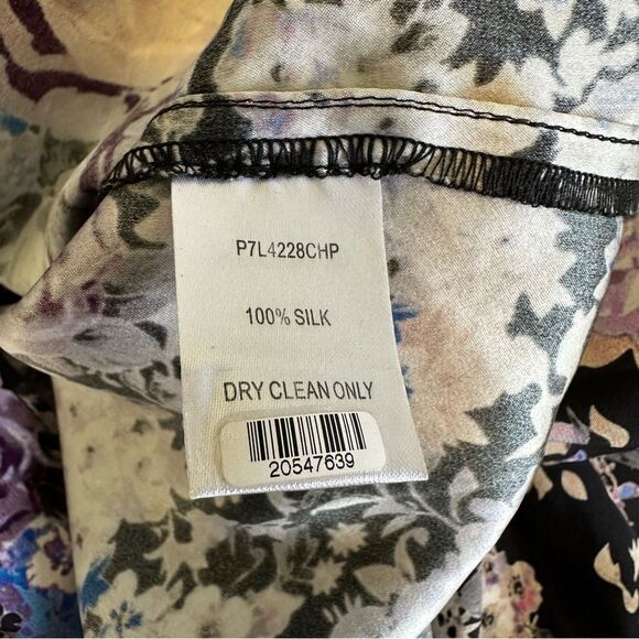 Parker Naomi Silk Floral Dress Size Medium - Picture 8 of 8